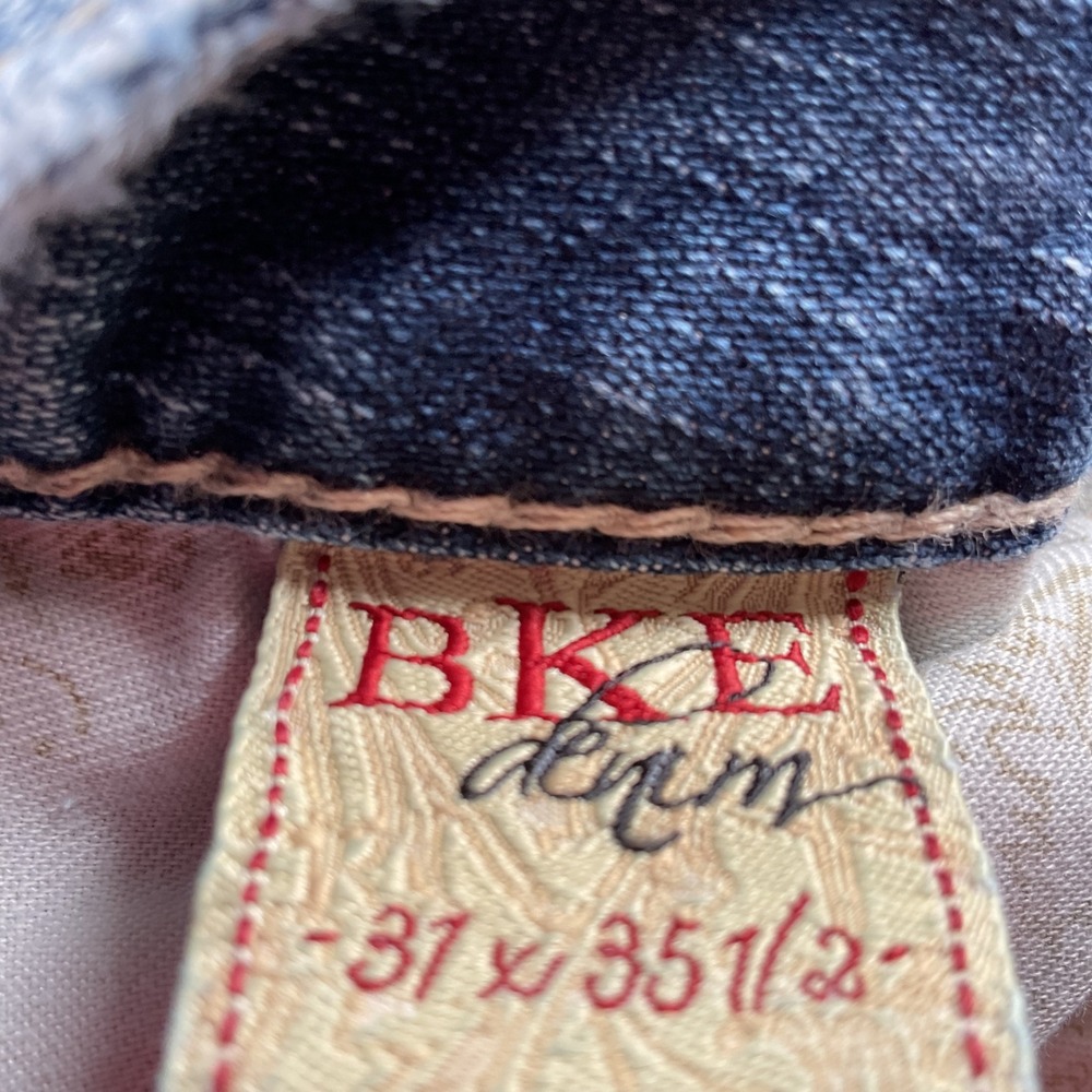 Women's B K E Blue Flared Jeans - Picture 5 of 9